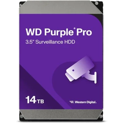 Imagen de WD Purple Pro 14TB para video inteligente Disco duro interno 3.5&quot;, AllFrame Technology, 7200 RPM, 550TB/yr, 512MB Cache, Garantía 5 años
