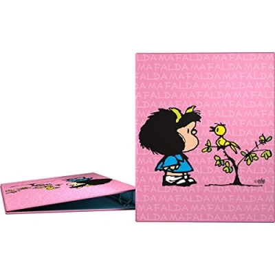 Imagen de Grafoplás 88171949－Carpeta de anillas A4 Diseño Mafalda Pajarito, 4 40mm
