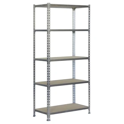Imagen de Simon Rack Estanteria Metalica, 2000x1100x400 mm, 5 Baldas de Madera, 200 kg Punto Flexión, Estanterias Almacenaje, Blanco/Madera Maderclick
