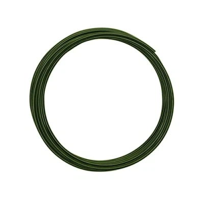 Imagen de Vaessen Creative Redondo Alambre de Aluminio, Verde (Oscuro), 300 x 3 cm,