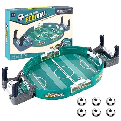 Imagen de Fútbol de Mesa Mini Juego Futbolín Interactivo con 6 para Niños y Adultos, Juguetes Educativos Interactivos Entre Padres e Hijos