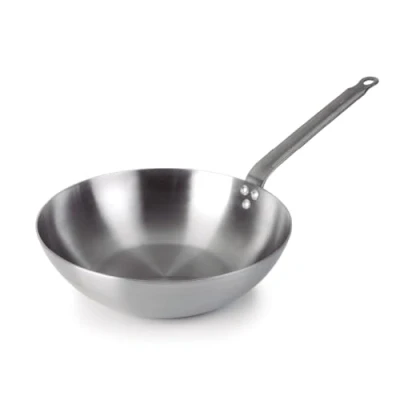 Imagen de Lacor 63238 Wok Ferrum, Hierro 100% Natural, Apto para Todo Tipo de Fuentes Calor, Fabricado Artesanalmente, Alta Conductividad Térmica, Libre PTFE y PFOA, Ø28 cm, Espesor 2 mm