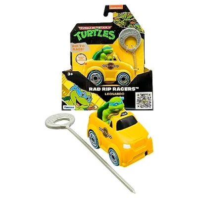 Imagen de TMNT Tortugas Ninja Adolescente Mutante Tortuga Leonardo RAD Rip Racers, Vehículo de acción, Edición clásica Juguetes y Regalos para Niños 3+ Años