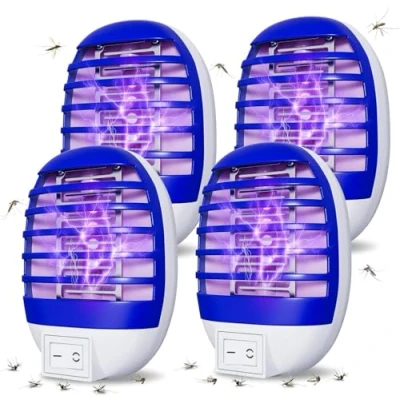 Imagen de Matainsectos Eléctrico de Enchufe con Luz UV Lámpara y Trampa Antimosquitos para Dormitorio e Interior