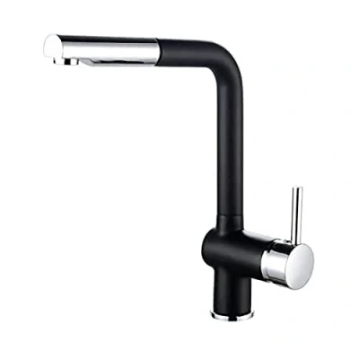 Imagen de Rousseau Sanitaire 4060558 Matsoko Grifo monomando para fregadero, color negro