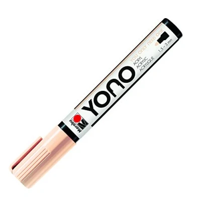 Imagen de Marabu YONO 12400103029 Rotulador acrílico versátil con punta redonda japonesa de 1,5 a 3 mm, base agua, resistente la luz y al para casi todas las superficies