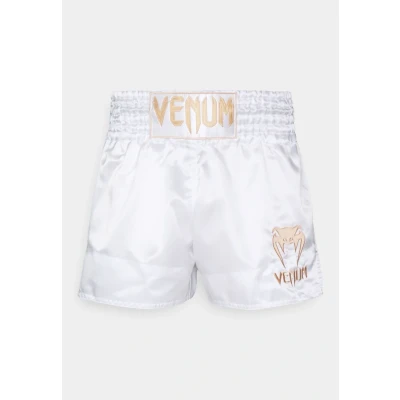 Imagen de Venum Classic MUAY THAI Short Pantalón corto de deporte, Hombre, Talla: Large, White/gold