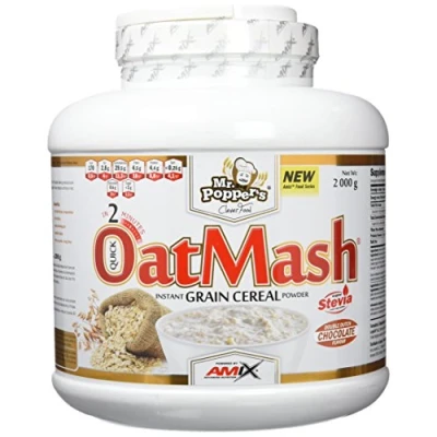 Imagen de AMIX Suplemento Alimenticio OatMash en Formato de 2 kilos Gran Aporte Nutritivo y Saciante Mejora el Rendimiento Deportivo Sabor a Chocolate Blanco