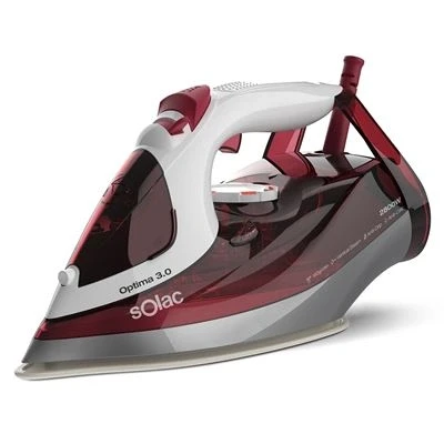 Imagen de Solac PV2029 Optima 3.0 Plancha de vapor, 2800W, golpe vapor 180g/min, continuo 40g/min, suela cerámica, punta precisión, doble sistema antical, función autolimpieza, antigoteo
