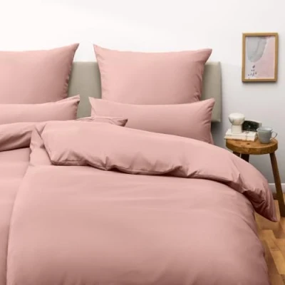Imagen de Blumtal Juego de Funda Nordica Cama 90 Microfibra Edredon 155x220 y Almohada 70x40, Certificado Oeko Tex, Muy Suave Transpirable Rosa