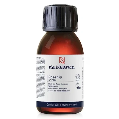 Imagen de Naissance Aceite Vegetal de Rosa Mosqueta (No. 246) 100ml Natural, Vegano, Sin Hexano y no OGM Hidrata Nutre Todo Tipo Pieles, el Cabello las Uñas