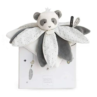 Imagen de Doudou et Compagnie DC3548 Attrape Reve Pétalos de bebé Panda, Gris