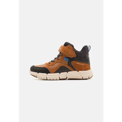 Imagen de Geox Flexyper BOY ABX Botines con cordones para niños, Talla: 31, Light brown/black Zapatos