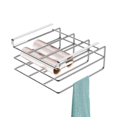 Imagen de Organizador de tabla cortar, estante acero inoxidable, soporte para almacenamiento cortar armario, cocina,