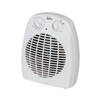 Imagen de JATA TV78 Calefactor Baño Eléctrico con Termostato Ajustable, 2000 W, 2 Potencias de Calor y Ventilador, Calentamiento Rápido, Protección Sobrecalentamiento, Asa transporte