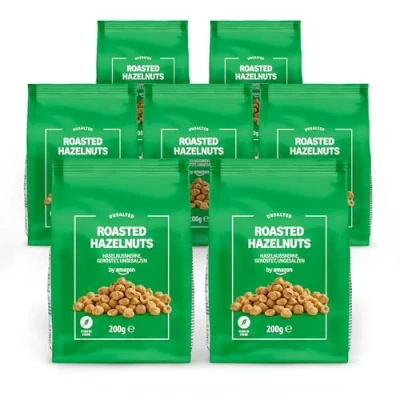 Imagen de by Amazon Avellanas Tostadas, 200g paquete de 7