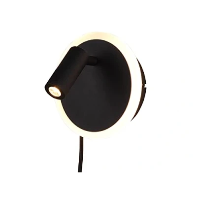 Imagen de Trio Leuchten Jordan 229210232 Lámpara LED de pared (metal mate, incluye 5 W + 2 W)