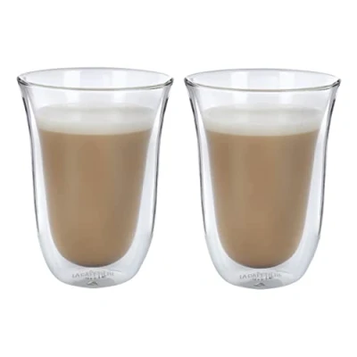 Imagen de La Cafetière Juego De 2 Tazas Para Café Con Leche, Doble Pared