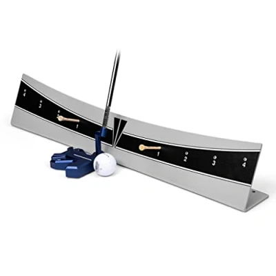 Imagen de LANGWEI Ayuda De Entrenamiento Golf, Entrenador Putter Tabla Pista Calibración, Equilibrador Barra Empuje Ajustable para Principiantes