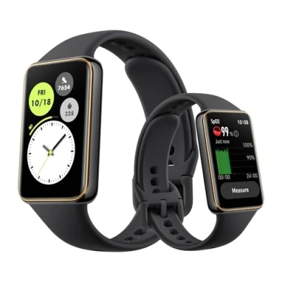 Imagen de HONOR Band 10 Smart Watch, 1,57&quot; AMOLED Smartwatch, SpO2, Frecuencia Cardiaca, 96 Modos Sport Podómetro, 5ATM Resistente al Agua, 14 Días de Autonomía, Compatible con Android e iOS, Negro