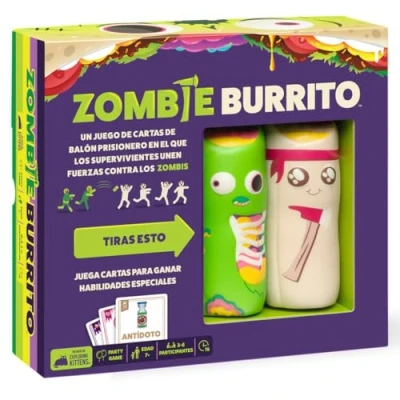 Imagen de Exploding Kittens Zombie Burrito Un Juego De Cartas Balón Prisionero a Partir 7 Años 3 6 Jugadores 15 Minutos por Partida Español