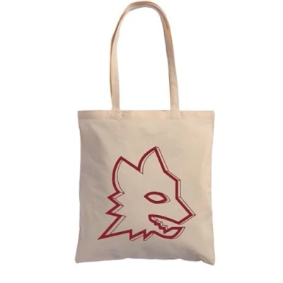 Imagen de AS Roma Lupa Bolsa de algodón (180 g), color natural, 38 cm x 3 42
