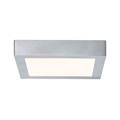 Imagen de Paulmann 70649 Panel LED Lunar angular 225x225mm 15,4W 230V cromo aluminio mate plafón de superficie lámpara techo