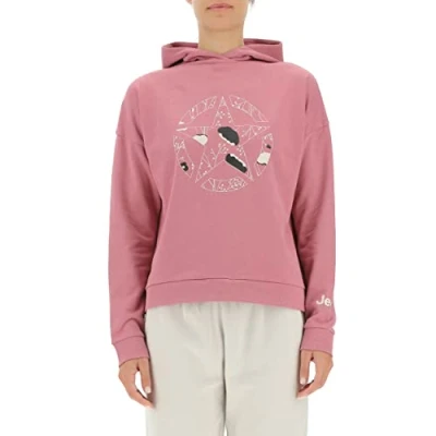 Imagen de JEEP O102607 J863 J Woman Hooded Cropped Sweatshirt Star Botanical Print J22W Mujer Light Graystone XL