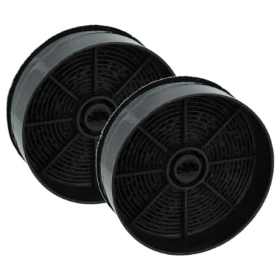 Imagen de vhbw 2x filtro de carbón activado compatible con Ikea 103.891.42, NEW FLEXA, UTDRAG campanas cocina 12,4 cm