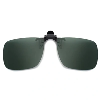 Imagen de JM Polarizadas Clip en Gafas de Sol Sin Marco Flip up Lente Para Graduadas Verde