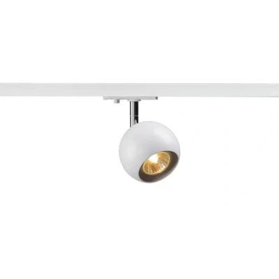 Imagen de SLV Blanco monofásico Light Eye, Foco led, proyector, luminaria de Techo, Sistema Carril, iluminación Interior / GU10 50 W