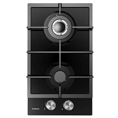 Imagen de Placa modular Infiniton Gas CR2B, Gas, 2 zonas, Butano o Natural, 30 cm, Negro