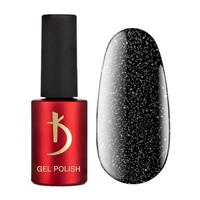 Imagen de Kodi Professional Esmaltes Semipermanentes para Uñas en Colores Exclusivos Gel Nail Polish Eclipse Collection Esmalte de UV LED Elegante y Duradero Black Shimmer 7 ml