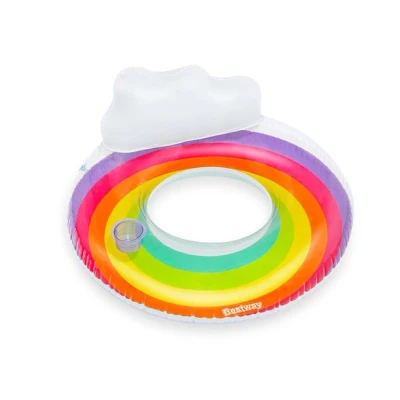 Imagen de Rueda Hinchable Bestway Multicolor Arcoíris Ø 107 Cm
