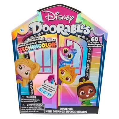 Imagen de Disney Doorables Figuras coleccionables Multi Peek Technicolor Takeover, estatuillas de 3,8 cm, 5 a 7 en su Interior, Juguetes para niños Partir años Just Play