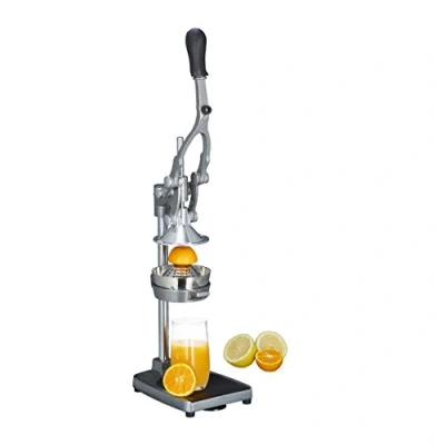 Imagen de Relaxdays Exprimidor Zumo Manual 3 en 1, Acero Inoxidable, Plateado, 47.5 x 17.5 40.5 cm