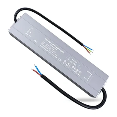 Imagen de REYLAX Transformador LED IP67 12V 150W 12.5A, Impermeable Exterior Driver LED, 220V a 12V, Fuente de Alimentacion Voltaje Constante CA CC, Controlador Alimentación Tira