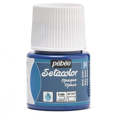 Imagen de Pébéo Setacolor Pintura para Tela (Opaca, 45 ml) Color Azul