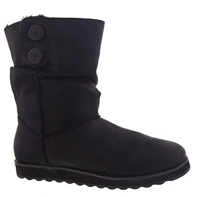 Imagen de SKECHERS Keepsakes 2.0 Upland Mid Bota alta ancha con detalle de botones, diseño media caña, Negro (Negro), 36 EU