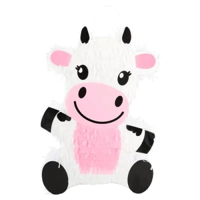 Imagen de Boland 30984 Piñata vaca, 43 x 30 10 cm, granja, decoración colgante, para cumpleaños, fiesta temática y carnaval