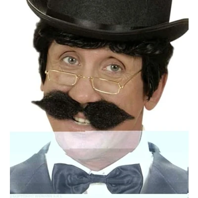 Imagen de WIDMANN bigote pegatinas &#039;Schnauzer&#039; Mens, negro, talla única, 1641b , color/modelo surtido