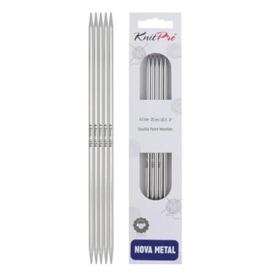 Imagen de Knit Pro Agujas para Calcetines KnitPro Nova Metal (20cm x 4.00mm) 1 Unidad