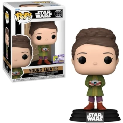 Imagen de Funko Pop! Star Wars: Princesa Leia con Lola (SDCC&#039;23), Figura de Vinilo Coleccionable 71741