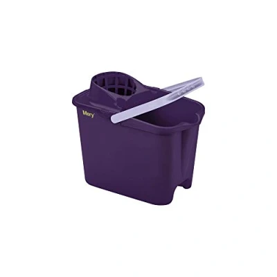 Imagen de Mery Cubo con Escurridor para Fregar Polipropileno 14 Litros Morado Medidas: 31x25,5x39 cm