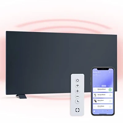 Imagen de KLARSTEIN Radiador Electrico Bajo Consumo Infrarrojos, Estufa Pared 750W, App y WiFi, Detección Ventana Abierta, Temporizador, IP24, Emisor Termico, Radiadores Electricos sin CO2