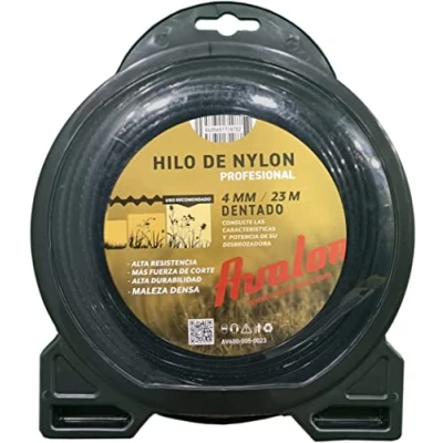 Imagen de Avalon Hilo Dentado de Nylon Universal para Desbrozadora y Cortacésped (3 mm x 42 m)