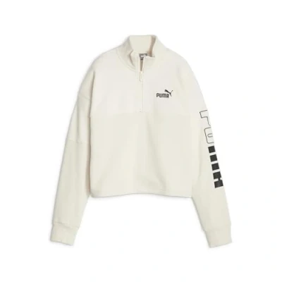 Imagen de PUMA Power Colorblock High Neck Crew Winterized Sudor, Mujer, Alpine Snow, S
