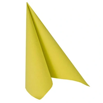 Imagen de Pap Star 10819 PAPSTAR Servilletas Royal Collection, Color limón, Papel, Verde Claro, 24x15x2 cm, 50