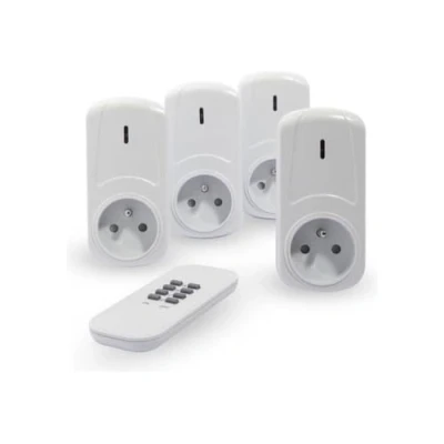Imagen de Kit de 4 enchufes por control remoto On/Off + mando a distancia
