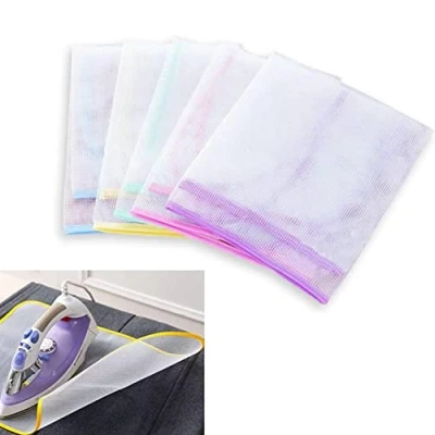 Imagen de BOBOZHONG Paños de Planchar,4 Piezas Paño Malla Protector Planchado Quemado Almohadilla para Planchar Transparente Fácil y Protección 40 * 60CM Color Aleatorio
